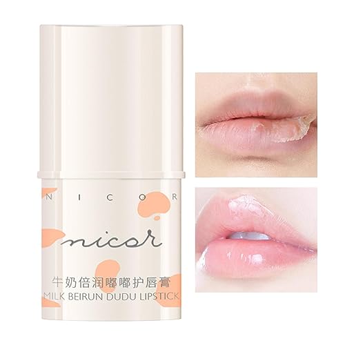 Natürlicher Chapstick - Milde Lippenbalsame und Feuchtigkeitscremes - Glänzendere Lippenbutter für Männer und Frauen, Lippenpeeling und Lippencreme für trockene, rissige Lippen, Chap Stick Lvtfco von LVTFCO