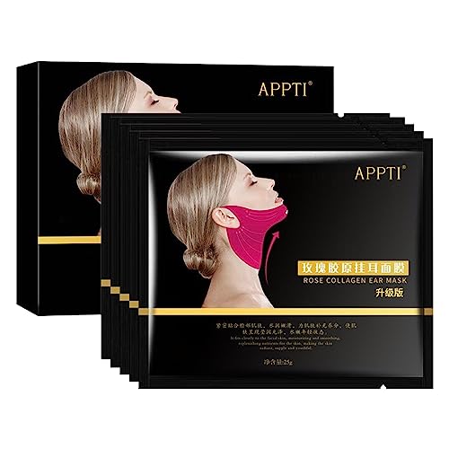 Ohrhänger V-Gesichtspolster,Neck Lift Tape Patch Gesichts-Schlankheitsabdeckung - V-Face-Hänge-Doppelkinn-Reduzierer, V-Linien-Hebegürtel für Männer und Frauen Lvtfco von LVTFCO