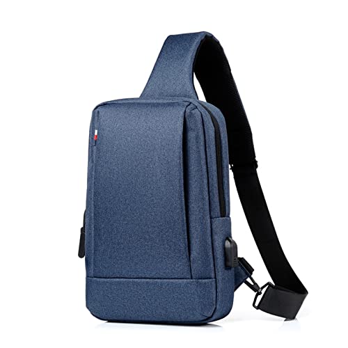 Brusttasche für Herren Herren Brusttasche Brusttasche Business Casual Umhängetasche für Wandern, Reisen, Sport(Blau) von LVUNZJCA