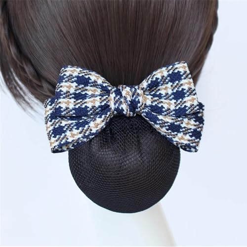 Damen Haarnetz mit Schleife Damen Haarnetz Schleife Haarspange Haarspange Accessoire für Duttnetz(Colour 2,Style 2) von LVUNZJCA