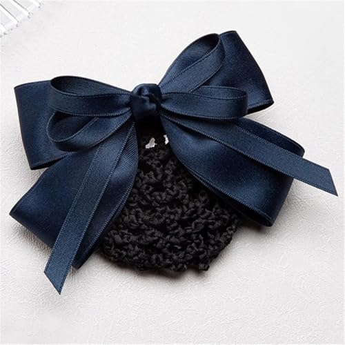 Damen Haarnetz mit Schleife Damen Haarspange mit Schleife Accessoire für Duttnetz(Colour 2) von LVUNZJCA