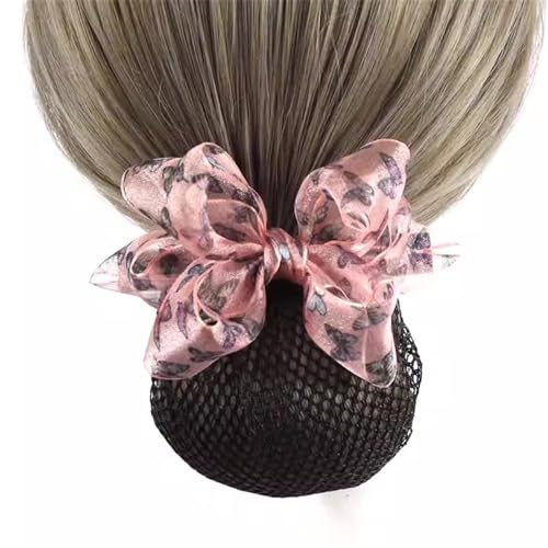 Damen Haarnetz mit Schleife Damen-Stirnband for Krankenschwestern, Erwachsene, Arbeitshaarspange für Duttnetz(Colour 3) von LVUNZJCA