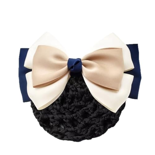 Damen Haarnetz mit Schleife Haarnetz Arbeit Haarspange Kopfschmuck für Duttnetz(Colour 1) von LVUNZJCA