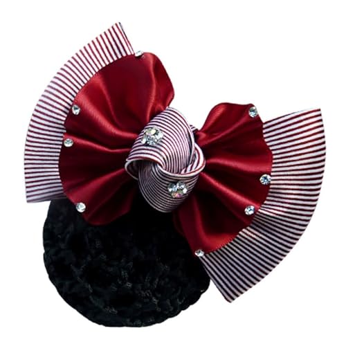 Damen Haarnetz mit Schleife Hotel Krankenschwester Medizinische Schleife Haarnetz für Duttnetz(Colour 1) von LVUNZJCA