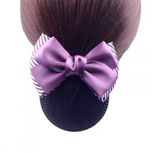 Damen Haarnetz mit Schleife Krankenschwester Bank Hotel Arbeit Platte Haar Netzwerk für Duttnetz(Colour 4) von LVUNZJCA