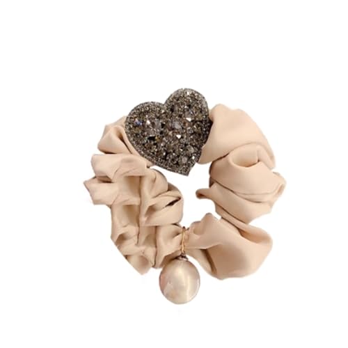 Haargummis Damen-Strass-Stirnband, kein strangulierendes Haarseil für Frauen, Mädchen(Braun) von LVUNZJCA