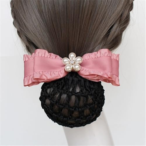 Haarnetz für Damen, Schleife, Haarspange, Krawattennetz, Zubehör für Duttnetz (Farbe 2) von LVUNZJCA