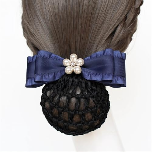 Haarnetz für Damen, Schleife, Haarspange, Krawattennetz, Zubehör für Duttnetz (Farbe 3) von LVUNZJCA