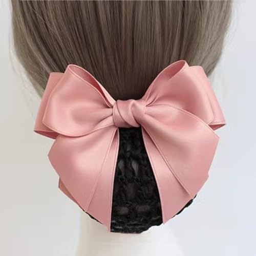 Haarnetz mit Schleife für Damen, Stewardess, Krankenschwester, Arbeitsplatte, Haarnadel, Schleife, Kopfschmuck für Frauen, Duttnetz (Farbe 7) von LVUNZJCA