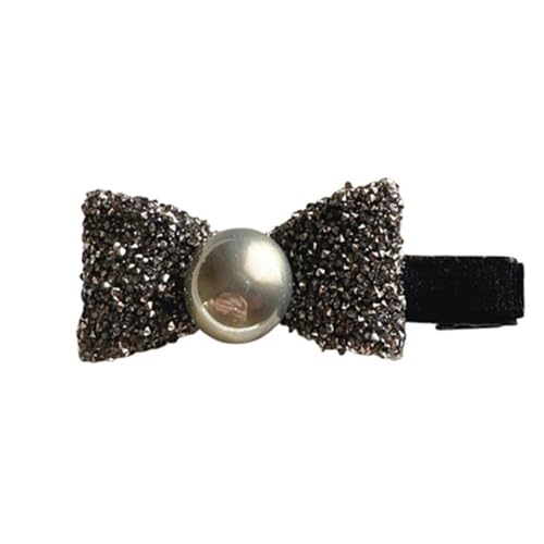 Haarspangen Pony-Haarspangen, 2 Stück, funkelnde süße Schleife, seitliche Spange für Frauen und Mädchen von LVUNZJCA