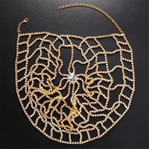 Kopfkette Strass Mesh Cover Kopf Haarkette Kopfbedeckung Stirnband für das Tägliche Haar(Gold) von LVUNZJCA