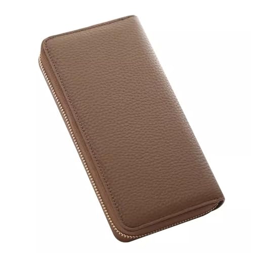 LVUNZJCA Damen Geldbörse Damen-Geldbörse aus Leder mit langem Reißverschluss, Clutch aus Leder mit Reißverschluss(Sky Blue) von LVUNZJCA