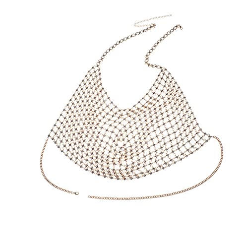 LVUNZJCA Damen Körperkette Übertriebene Körperkette Sommer Wrap Bikini Sexy BH-Kette für Sommerstrand von LVUNZJCA