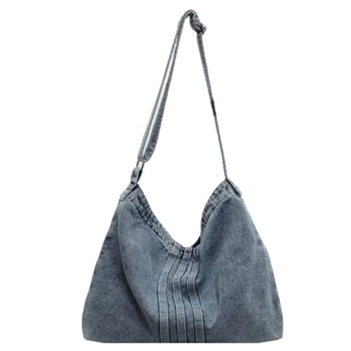 LVUNZJCA Damenhandtasche Canvas Schultertasche for Damen aus Denimstoff für Arbeit, Reisen(Color 1) von LVUNZJCA