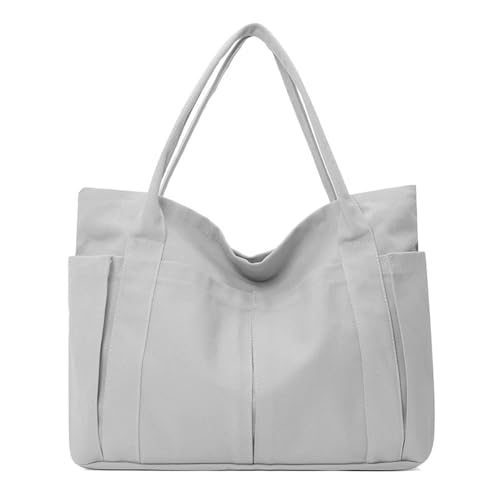 LVUNZJCA Damenhandtasche Damen Canvas Hand-Schulter-Strand-Stofftasche für Arbeit, Reisen(Color 6) von LVUNZJCA