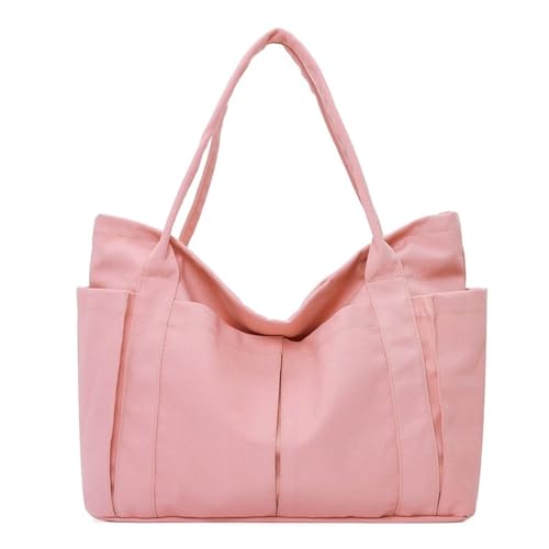 LVUNZJCA Damenhandtasche Damen Canvas Hand-Schulter-Strand-Stofftasche für Arbeit, Reisen(Color 7) von LVUNZJCA
