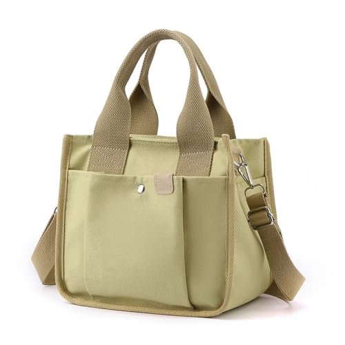 LVUNZJCA Damenhandtasche Damen Student Bow Single Shoulder Canvas Tasche für Arbeit, Reisen(Color 2) von LVUNZJCA