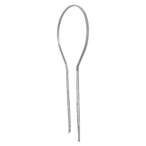 LVUNZJCA Quaste Kette Haarband Kopfschmuck weiblich Flash Diamant Quaste Haarnadel Haarband Kopfbedeckung für Damen von LVUNZJCA