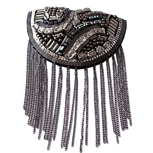 LVUNZJCA Schulterklappe 2 Stück Mantel Metall Quaste Schulter Diamant Schulterabzeichen für Männer Frauen von LVUNZJCA