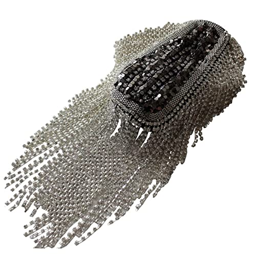 LVUNZJCA Schulterklappe Anzug Diamond Quaste Epaulet Kleid Diamond Chain Dress Epaulet für Männer Frauen von LVUNZJCA