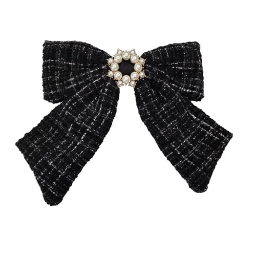 Schleife Haarspangen Frauen Tuch Clip Temperament Haarschleife Haarspangen für Geburtstagsfeier(Black) von LVUNZJCA