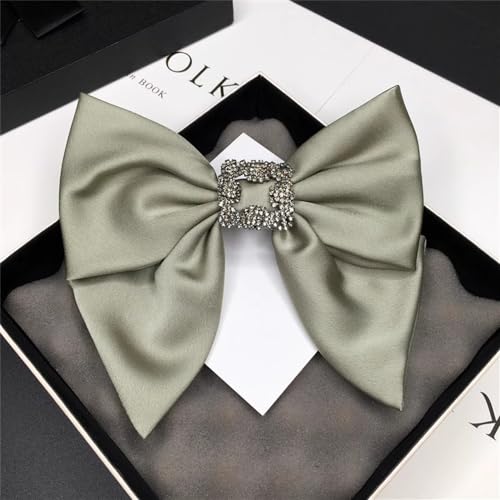 Schleife Haarspangen Schleife-Haarspange aus Stoff und Diamantkopf-Clip für Geburtstagsfeier(Grün) von LVUNZJCA