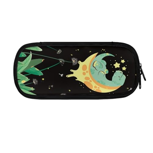 LWLFC Federmäppchen Dinosaurier Mäppchen für Mädchen mit Großer Kapazität – 3-Lagiges Design, Mehrere Fächer, Reißverschluss – Ideal für Schule, College und Reise als Stiftebox von LWLFC