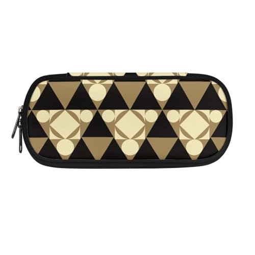 LWLFC Federmäppchen Gelb Mäppchen für Mädchen mit Großer Kapazität – 3-Lagiges Design, Mehrere Fächer, Reißverschluss – Ideal für Schule, College und Reise als Stiftebox von LWLFC