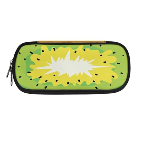 LWLFC Federmäppchen Grün Mäppchen für Mädchen mit Großer Kapazität – 3-Lagiges Design, Mehrere Fächer, Reißverschluss – Ideal für Schule, College und Reise als Stiftebox von LWLFC