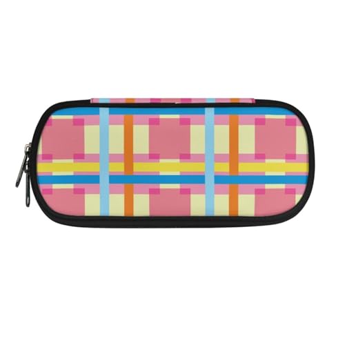 LWLFC Federmäppchen Rosa Mäppchen für Mädchen mit Großer Kapazität – 3-Lagiges Design, Mehrere Fächer, Reißverschluss – Ideal für Schule, College und Reise als Stiftebox von LWLFC