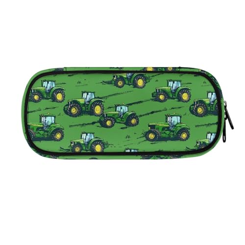 LWLFC Federmäppchen Traktor Mäppchen für Mädchen mit Großer Kapazität – 3-Lagiges Design, Mehrere Fächer, Reißverschluss – Ideal für Schule, College und Reise als Stiftebox von LWLFC