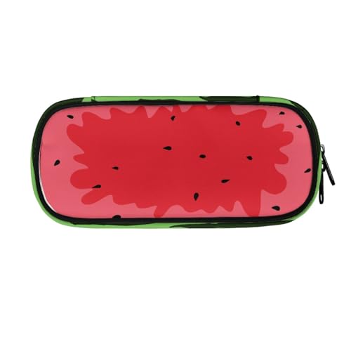 LWLFC Federmäppchen Wassermelon Mäppchen für Mädchen mit Großer Kapazität – 3-Lagiges Design, Mehrere Fächer, Reißverschluss – Ideal für Schule, College und Reise als Stiftebox von LWLFC