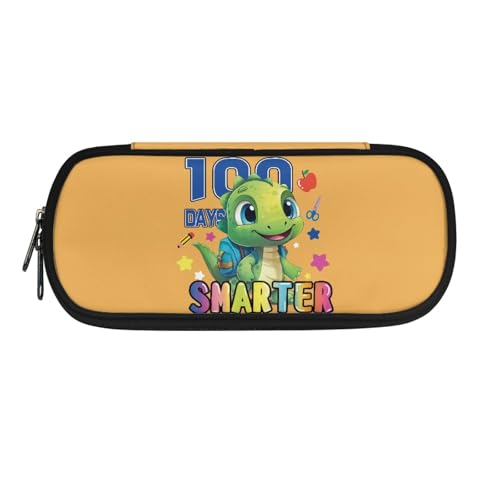 LWLFC Federmappe Jungen Gelb Mäppchen Großes Mädchen – Hochwertiges 3-Lagen-Design mit Mehreren Fächern und Reißverschluss für Stifte, Schulbedarf und Reise von LWLFC