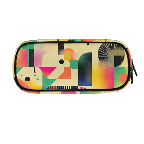 LWLFC Federmappe Jungen Gelb Mäppchen Großes Mädchen – Hochwertiges 3-Lagen-Design mit Mehreren Fächern und Reißverschluss für Stifte, Schulbedarf und Reise von LWLFC