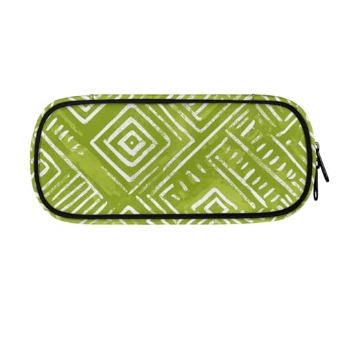 LWLFC Federmappe Jungen Lichtgrün Mäppchen Großes Mädchen – Hochwertiges 3-Lagen-Design mit Mehreren Fächern und Reißverschluss für Stifte, Schulbedarf und Reise von LWLFC