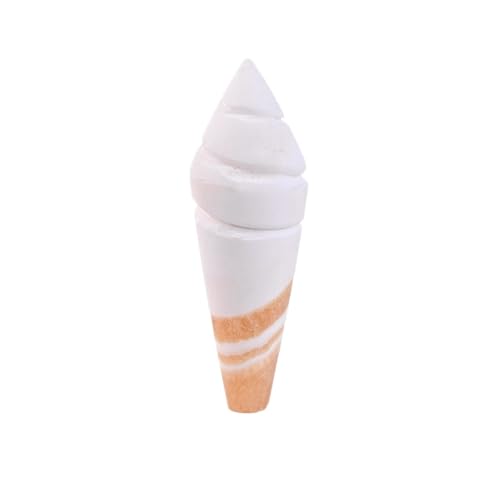 LWQCHW Natürlicher gelber Eiscreme-Ornament, 12–15 cm, dekorative Edelstein-Skulptur für Zuhause, Büro, Schreibtisch LWQCHW Natürlicher gelber Eiscreme-Ornament, 12–15 cm, dekorative Edelstein-Skulptur für Zuhause, Büro, Schreibtisch von LWQCHW
