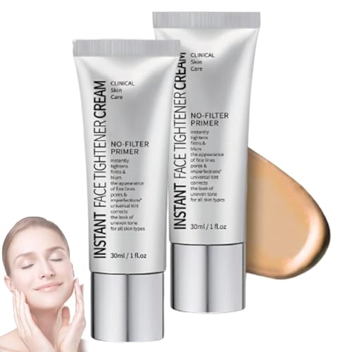 LXCJZY Face Tightener No-Filter Primer,Instant Face Tightener No-Filter Primer, Makeup Primer for Face,Skin Tightening Cream for Face for All Skin Types (2PCS) von LXCJZY