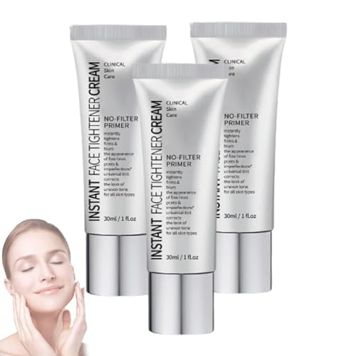 LXCJZY Face Tightener No-Filter Primer,Instant Face Tightener No-Filter Primer, Makeup Primer for Face,Skin Tightening Cream for Face for All Skin Types (3PCS) von LXCJZY
