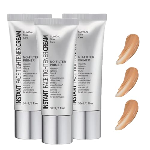 LXCJZY Face Tightener No-Filter Primer,Instant Face Tightener Primer,Face Blurring Primer for Face Before Makeup,Long Lasting Power Grip Formula for All Skin Types (3pcs, 30ml) von LXCJZY