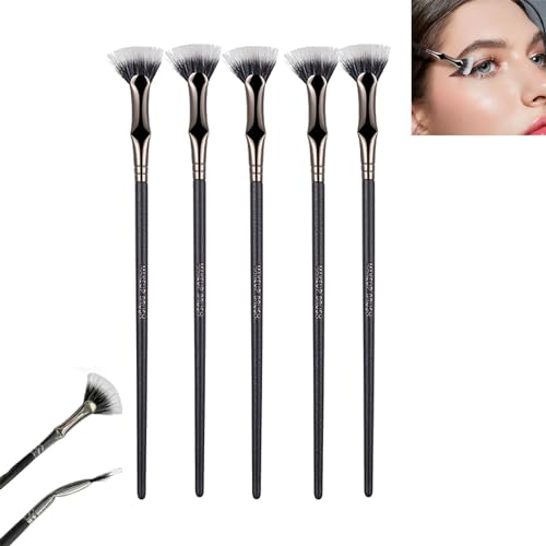 LXCJZY Folding Angle Fan-Shaped Mascara Brush, Angled Fan-Shaped Mascara Brush,Eyelash Separation Tool, Eyelash Brush, Eyelash Wand, Eye Makeup Brush, Eyelash Brush (5pcs) von LXCJZY