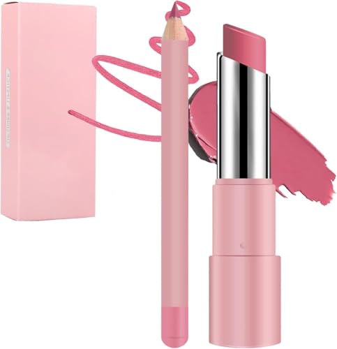 LXCJZY Genli Oil Balm, Hydrating Lip Balm & Matte Lipstick 2-in-1 Set, Waterproof Long-Lasting Lip Liner with Non-Stick Cup Technology, All-Day Moisturizing for Smooth Glossy Shine (07) von LXCJZY