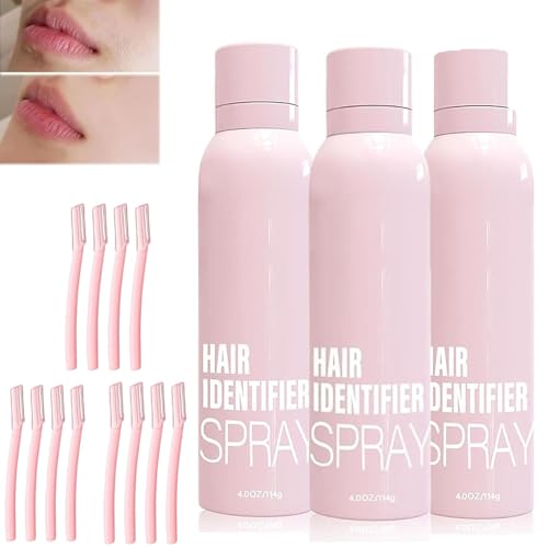 LXCJZY Hair Identifier Spray for Face Shaving,Face Hair Identifier Spray Face Shaving Powder Spray for Women Face Shaving Skin Body (3PCS) von LXCJZY