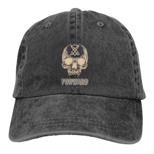 LXCUDXZ Baseball Kappe Skeleton Lucifer Fog Baseball Cap Herren Hüte Frauen Visier Schutz Snapback Forward Observations Group Caps Party Geschenk von LXCUDXZ