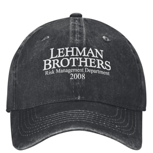 LXCUDXZ Lehman Brothers Risk Management Department 2008 Cowboyhut niedliche Militärkappe Mann Derbyhut Golfhut Mann Frauen Strand Männer von LXCUDXZ