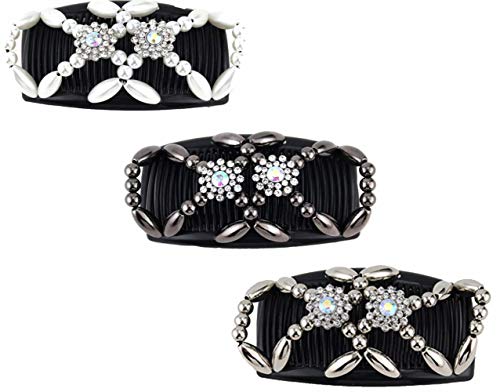 MAYBEAN Haarspangen Haarklammer Hair Clips Haarkamm Haarschmuck Haarclip 3 Stück DIY Haarstyling für Damen und Mädchen von LXGKREL
