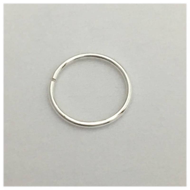 Lip Ring Gauge 18 Septum Daith Bauch Silber .925 Hex Tragus Piercing Hoop Ohrring Nahtlose von LXIIIUS