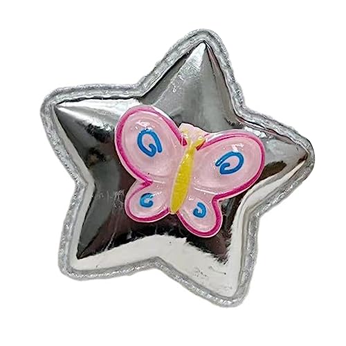 Haarspange für Kinder, Mädchen, Kleinkinder, Sterne, Schmetterling, 1/2 Stück, für Damen und Mädchen, multifunktionales Haarzubehör für drinnen und draußen von LXJLXD