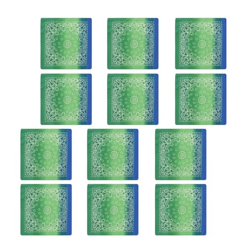 LXJLXD 12 Stück Farbverläufe Haartuch Bandana Radfahren Schal Atmungsaktiv Stylisch Kopftuch für den täglichen Stil (Dj01) von LXJLXD