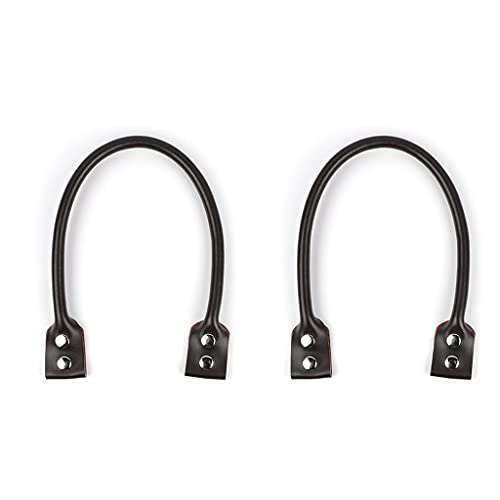 LXJLXD 2 Handtaschengriffe aus PU-Leder, Geldbörsenriemen mit Knopf für Handtaschen, Tragegriff oben, dunkelbraun, As shown von LXJLXD