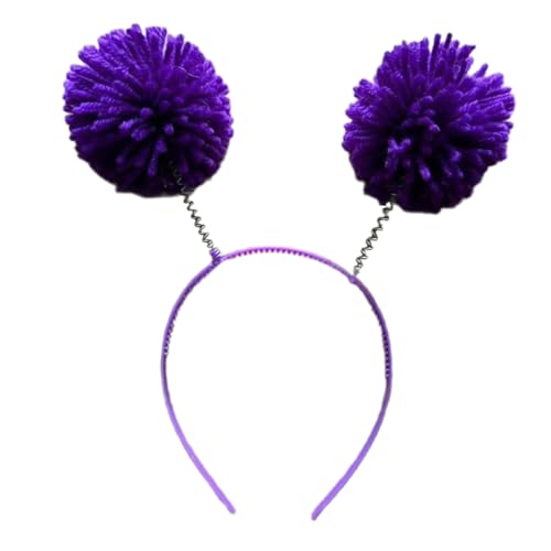 LXJLXD 2025 Juli Kostüm Stirnband Weihnachten Kopfbedeckung Neujahr Party Foto Requisiten Karaoke Party Kopfbedeckung Cosplay Zubehör (lila) von LXJLXD